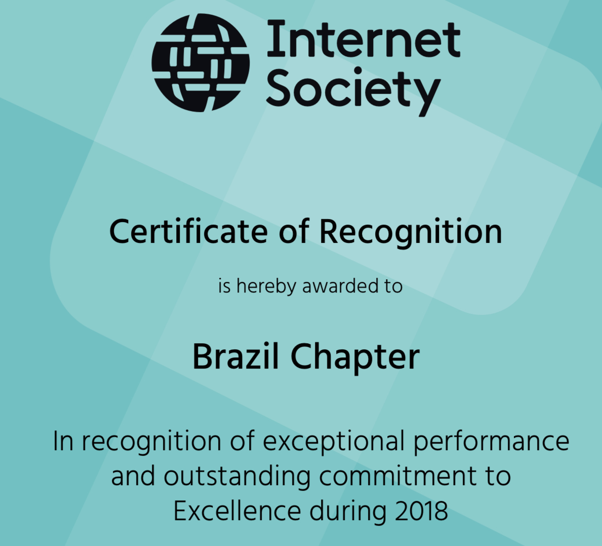 ISOC BRASIL É RECONHECIDA PELA INTERNET SOCIETY