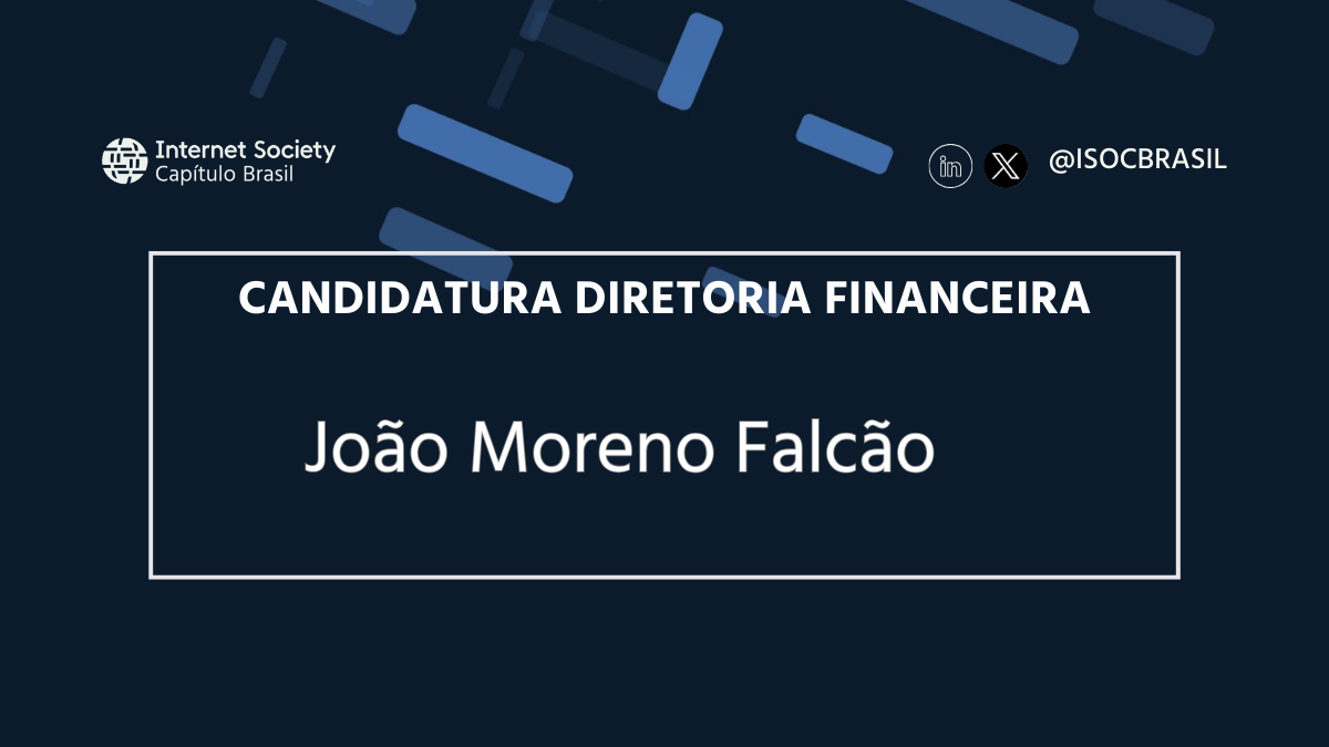 Candidato a Diretoria Financeira: João Moreno Falcão