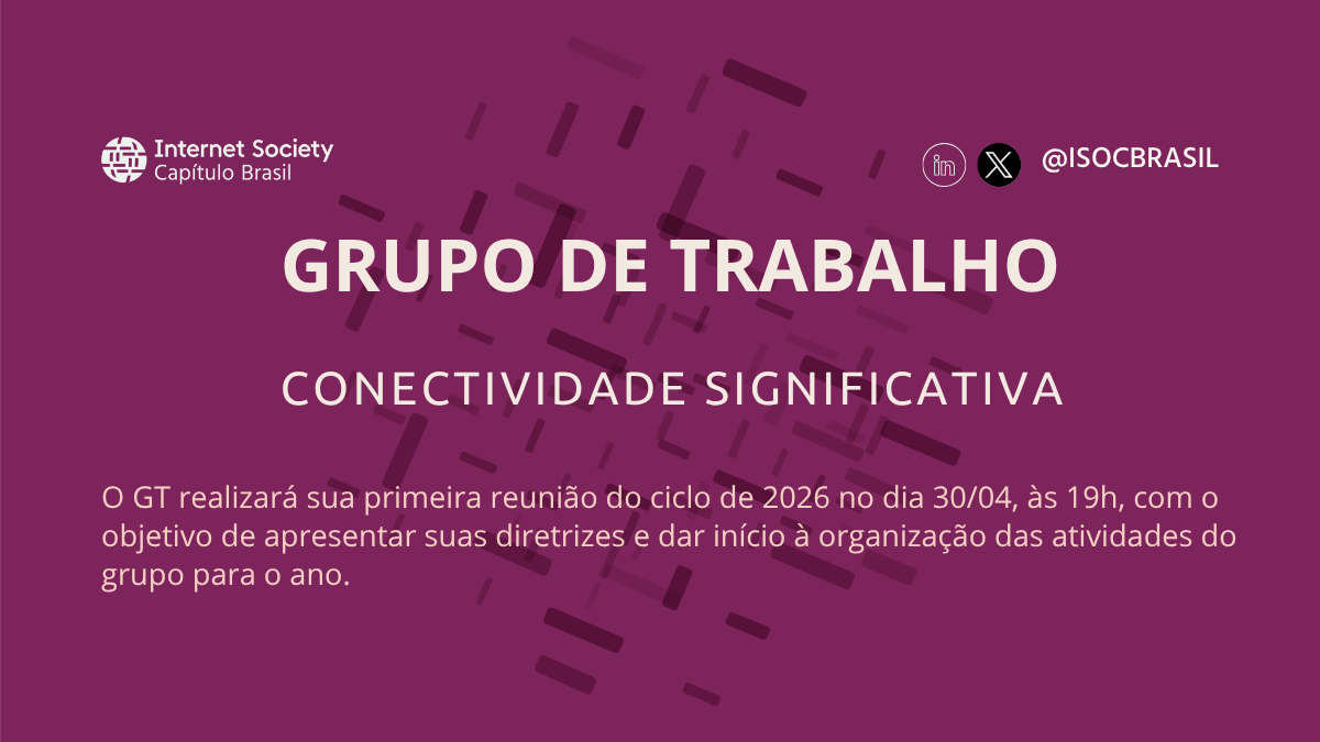 Reunião do GT de Conectividade Significativa